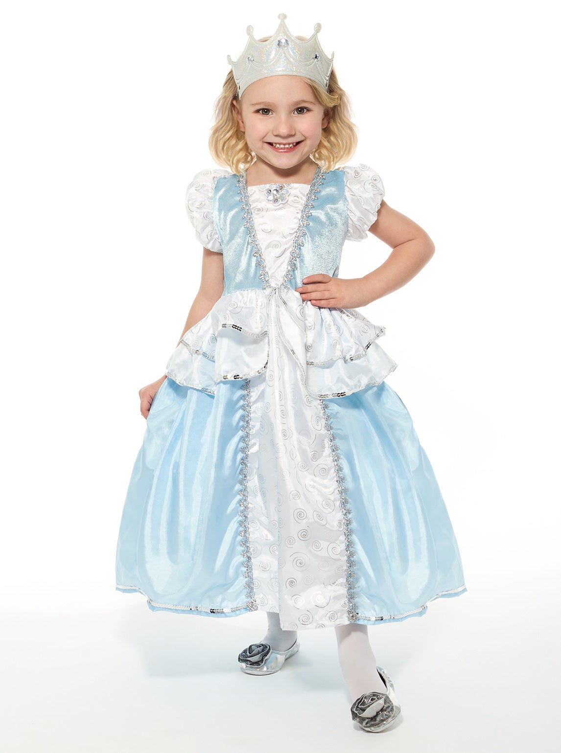 strapless open back dress Adult or Plus Size Crown Princess Queen Tutu Crown Costume Adult Size Plus main image 1